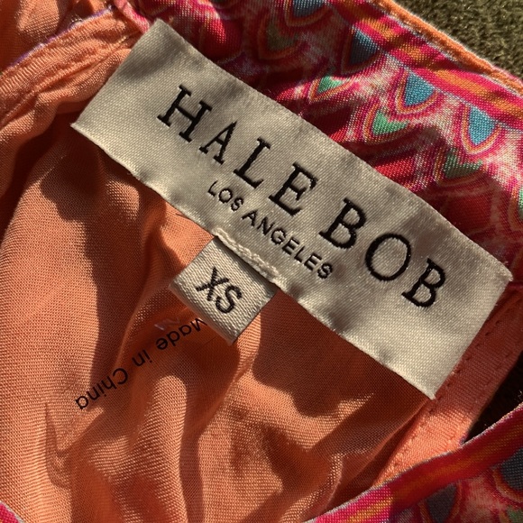 Hale Bob‎ Magnolia Maxi Dress size XS pink orange summer vacation travel party - Picture 2 of 10